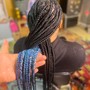 Large Knotless Box Braids