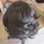 Women's trim with blow dry