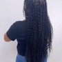 Boho S/medium Knotless braids(waist length)