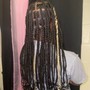 small boho knotless braids