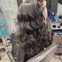 Steam infusion and Blowdry (no falt iron or curling iron)