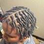 2 Strand twist (half head)