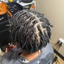 2 Strand twist (half head)