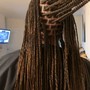 Small Knotless Braids(Mid back)