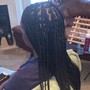 Small Knotless Braids(Mid back)