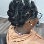 Wand curls/crimps/pin curls