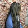 Smedium Knotless Braids Midback Length