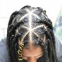 Twist /box braids (natural) 1/2 head