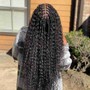 Boho braid butt length smedium size