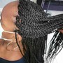 Small Straight Back Braids