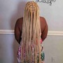 Small Straight Back Braids