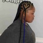 Small Straight Back Braids