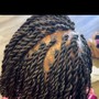 Small Box Braids(mid back)