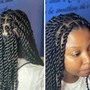 Knotless French curl Braids