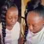 2 or 4 jumbo braids with braiding hair