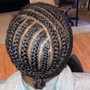 Men styled braids