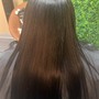 Natural sew-in with wash