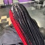 Med knotless Box Braids