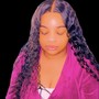 Feed in braids, Partial Sew In