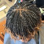 Add weave to cornrows