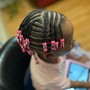 Kid's Ages 3-11 Natural Braided Styles(No Weave)Please have hair detangled, shampoo not included.