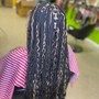 Small knotless braids (midback)