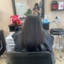 Women's  wash blowdry and flatiron