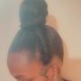 Updo Half up Half Down (glue)