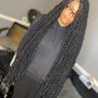 Midback textured soft locs