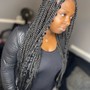 Midback textured soft locs