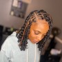 Midback textured soft locs