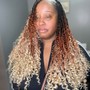 Midback textured soft locs