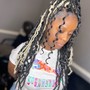 Midback textured soft locs