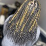 Midback textured soft locs