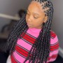 Midback textured soft locs