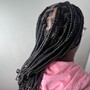 Large Knotless Box Braids