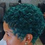 natural hair color and style