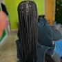 Freestyle straight back braids