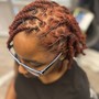 Loc Retwist w/ 2strand twist w/ undercut