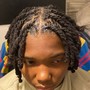 Loc Style with hair added