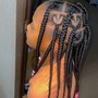 Large knotless Braids