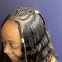 Med Bohemian Box Braids