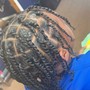 Med Bohemian Box Braids