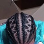 Feed in Braids W/Sew-In