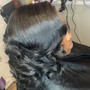 Virgin Relaxer & Silk Press