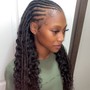 Feed in Braids W/Sew-In