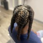 Cornrows updo