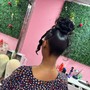 Sleek ponytail