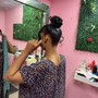 Sleek ponytail