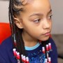 Kid's (age 5-12) braid styles with beads/curls